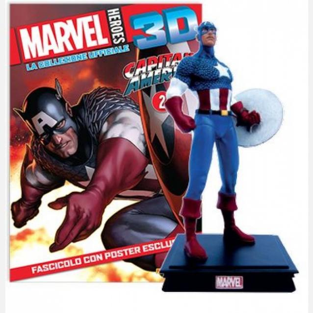 Герои Marvel 3D №15 - Капитан Америка