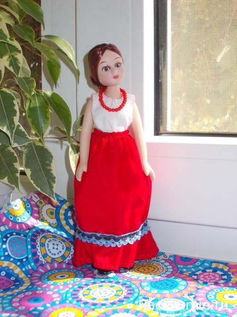Куклы в народных костюмах №76 Кукла в летнем костюме амурской казачки