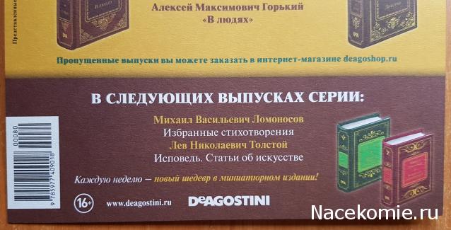Шедевры Мировой Литературы в Миниатюре 2017