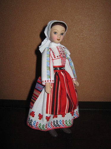 Куклы в народных костюмах №77 Кукла в болгарском  летнем костюме