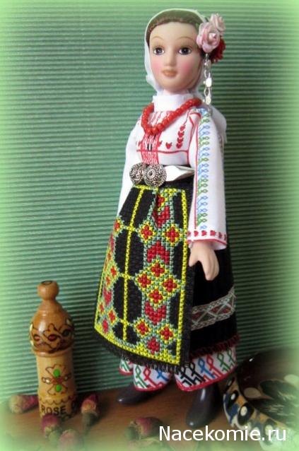 Куклы в народных костюмах №77 Кукла в болгарском  летнем костюме
