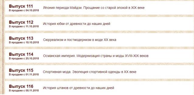История Моды - График Выхода и обсуждение
