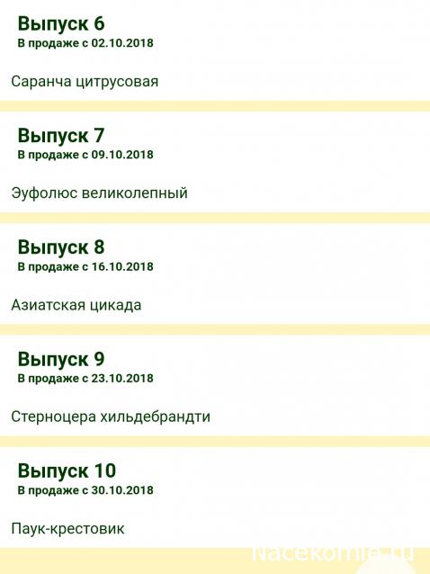 Настоящие Насекомые & Ко - График выхода и обсуждение