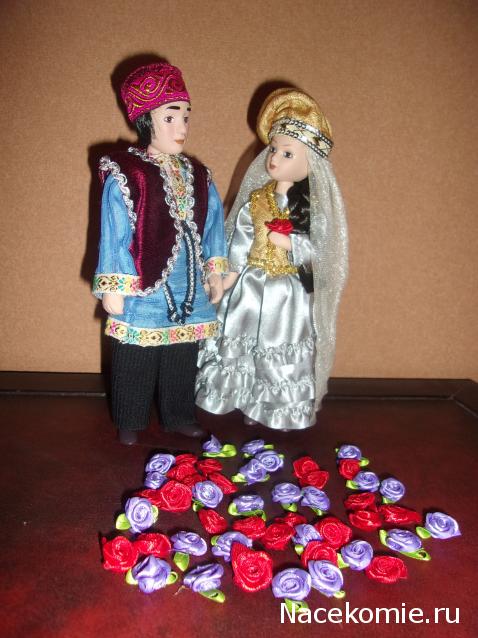 Куклы в народных костюмах №31 Кукла в татарском свадебном костюме