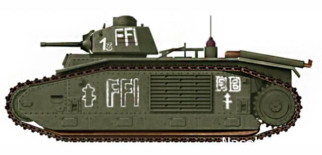 Танки №15 - Char B1 Bis, Франция, 1944 год