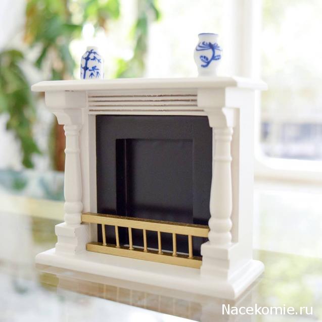 Кукольный Дом №8 - Черно-белый Камин