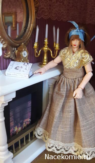 Кукольный Дом №8 - Черно-белый Камин