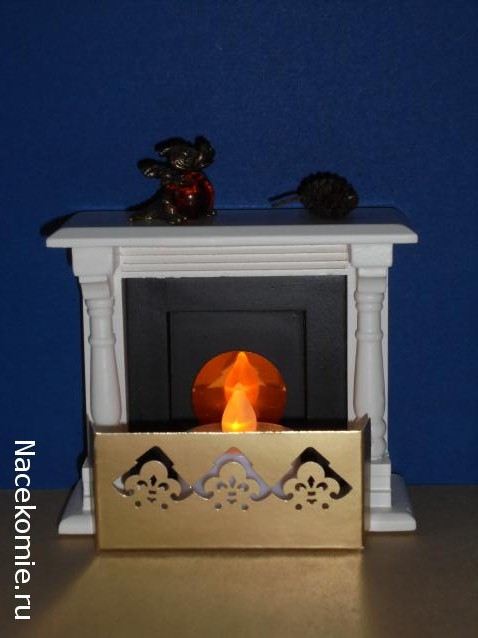 Кукольный Дом №8 - Черно-белый Камин