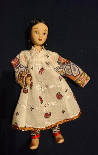 Куклы в народных костюмах №12 Кукла в узбекском летнем костюме