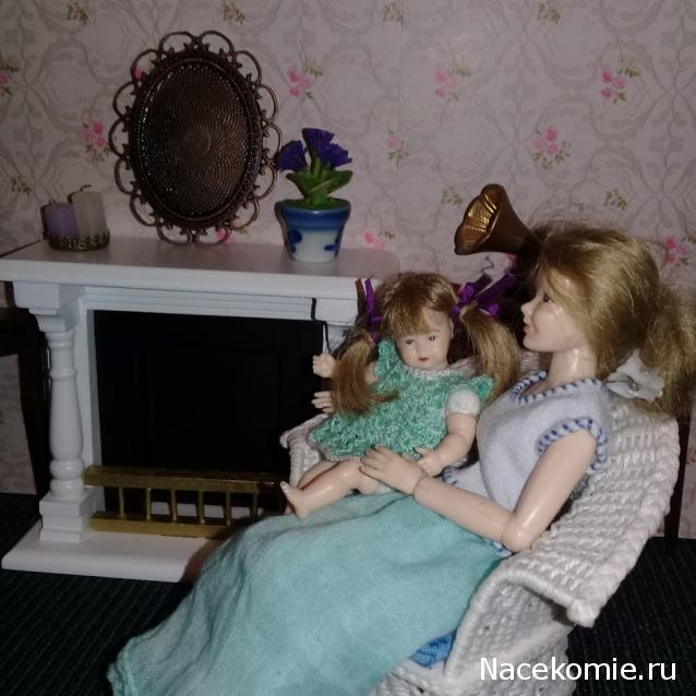 Кукольный Дом №8 - Черно-белый Камин