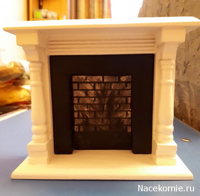 Кукольный Дом №8 - Черно-белый Камин