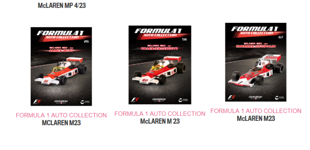Formula 1 Auto Collection - График выхода и обсуждение