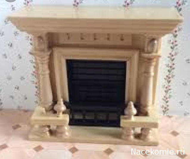 Кукольный Дом №8 - Черно-белый Камин
