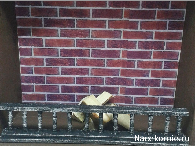 Кукольный Дом №8 - Черно-белый Камин