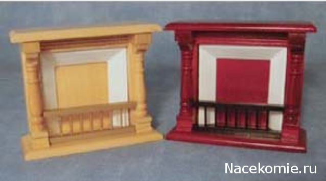 Кукольный Дом №8 - Черно-белый Камин