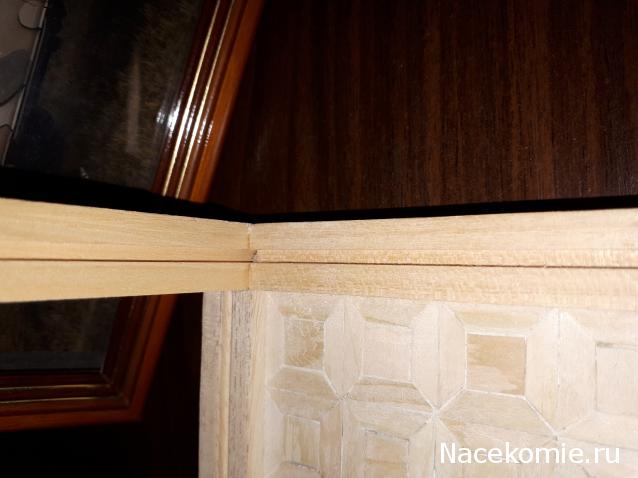 Кукольный Дом №14 - Серебристое блюдо с тортом и 2 фарфоровые тарелки