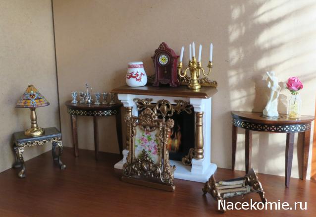 Кукольный Дом №8 - Черно-белый Камин