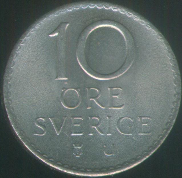 Монеты и купюры мира №326 10 эре (Швеция), 1 сентаво (Бразилия), 25 центов (Ямайка)