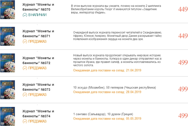 Монеты и Банкноты 2012 - График выхода и обсуждение