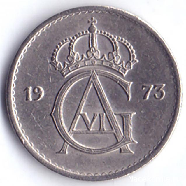 Монеты и банкноты №238 50 крузадо (Бразилия), 25 эре (Швеция)