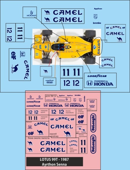 Formula 1 №9 - Lotus 99T - Сатору Накадзима (1987)