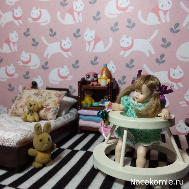 Кукольный Дом №15 - Ходунки и картина с котом