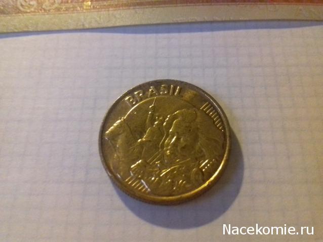 Деньги Мира №5 - Банкнота 1 доллар (Тринидад и Тобаго) + монета 5 сентаво (Гватемала)