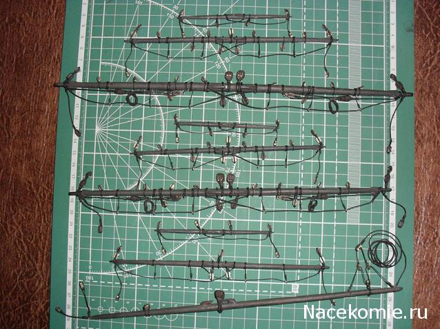 Собери Чёрную Жемчужину. Рангоут и такелаж.