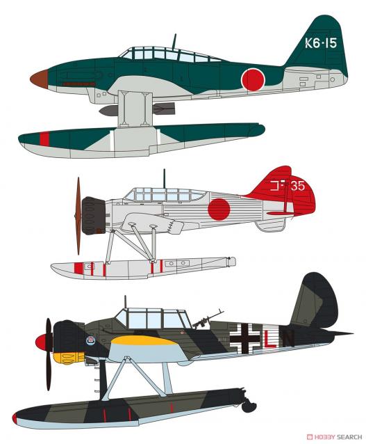 F-Toys WingKit Collection 17 - IJN&German Floatplane 1/144