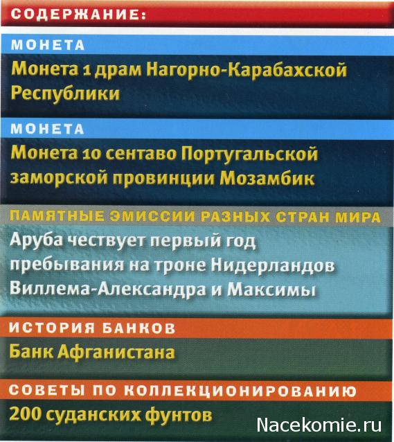 Монеты и банкноты №395 1 драм (Нагорный Карабах), 10 сентаво (Мозамбик)