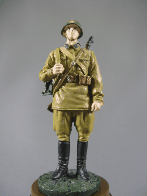 Солдаты ВОВ №178 - Рядовой войск связи в летней походной форме, 1941-1943 гг.