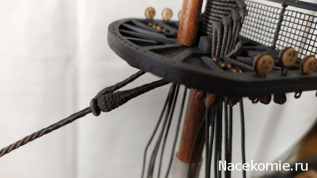 Собери Чёрную Жемчужину. Рангоут и такелаж.