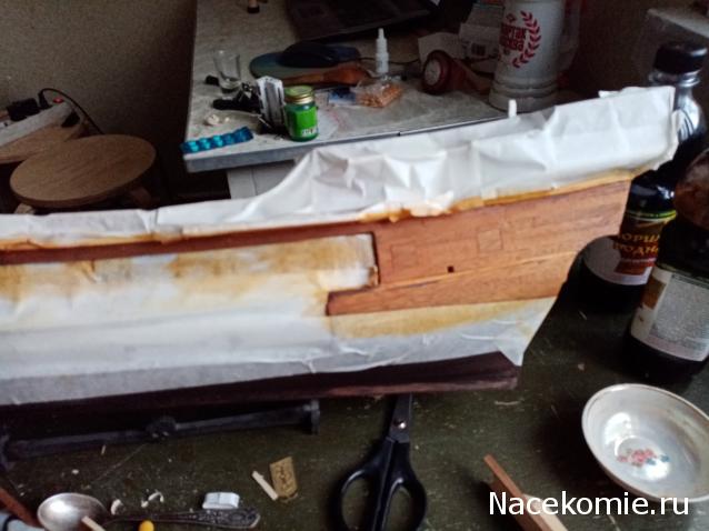 Собери Чёрную Жемчужину. Сборка: Покраска