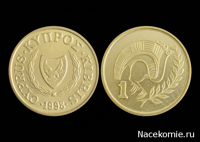 Монеты и Банкноты 2019 №15 - 1 песо (Аргентина), 1 цент (Кипр)