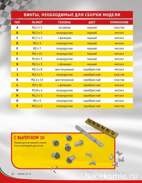 Ferrari 312 T4 - Комплектация выпусков и инструкции по сборке
