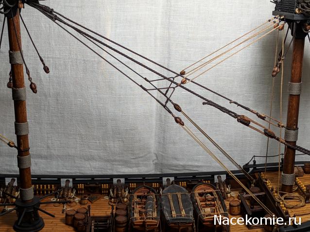 Собери Чёрную Жемчужину. Рангоут и такелаж.