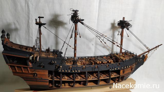 Собери Чёрную Жемчужину. Рангоут и такелаж.