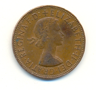 Деньги Мира №31 - Банкнота 1 динар (Ливия) + монета 5 центов (Организация восточно-карибских государств)