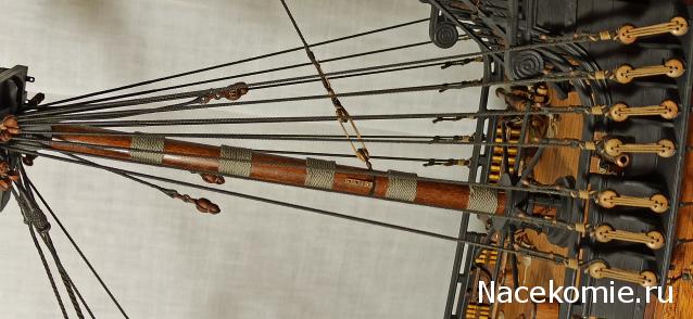 Собери Чёрную Жемчужину. Рангоут и такелаж.