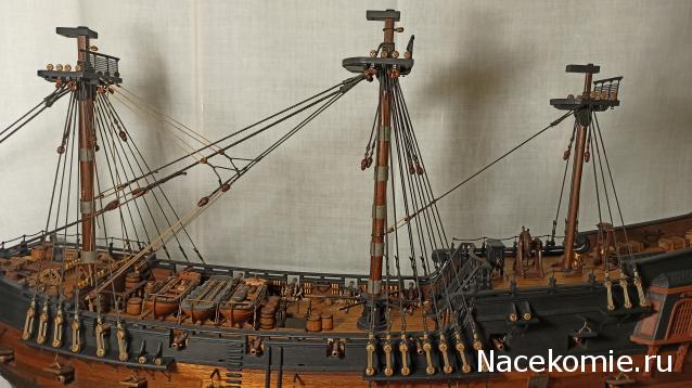 Собери Чёрную Жемчужину. Рангоут и такелаж.