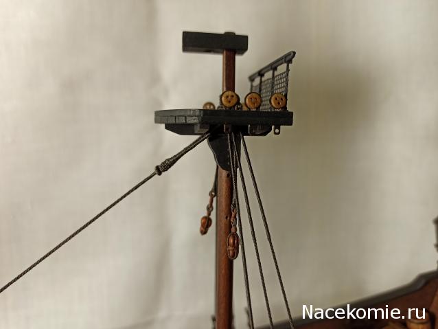 Собери Чёрную Жемчужину. Рангоут и такелаж.