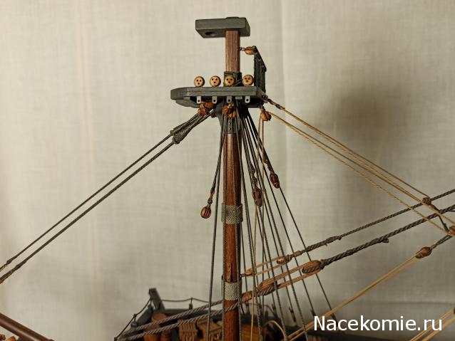 Собери Чёрную Жемчужину. Рангоут и такелаж.