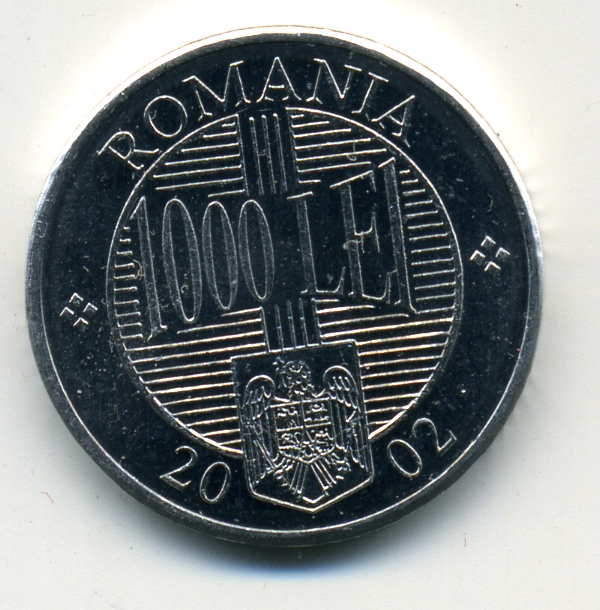 Монеты и банкноты №412 1 цент (Острова Кука), 1000 леев (Румыния)