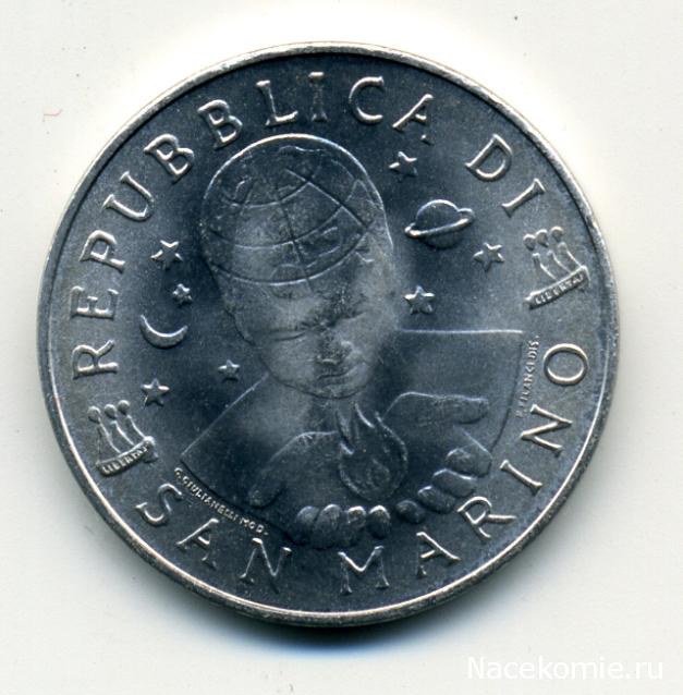 Монеты и Банкноты №418 - 10 сен (Малайзия), 10 лир (Сан-Марино)