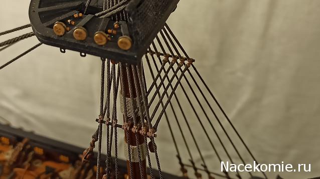 Собери Чёрную Жемчужину. Рангоут и такелаж.