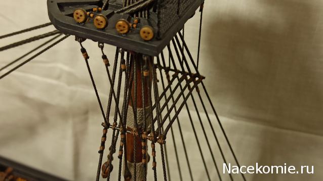 Собери Чёрную Жемчужину. Рангоут и такелаж.