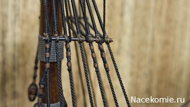 Собери Чёрную Жемчужину. Рангоут и такелаж.