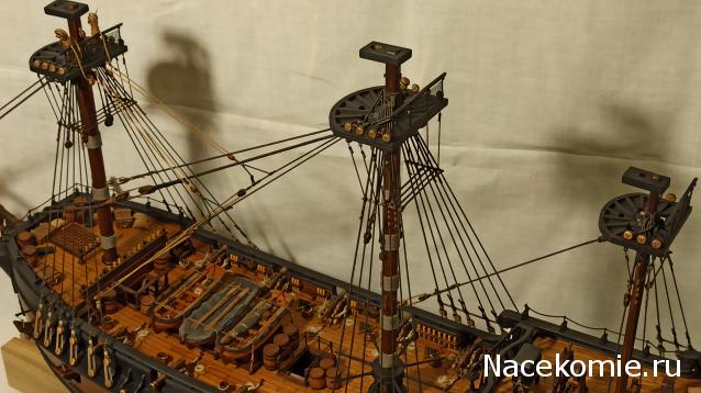 Собери Чёрную Жемчужину. Рангоут и такелаж.