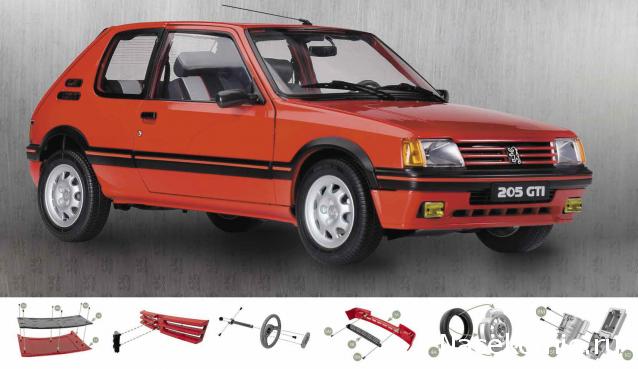 Peugeot 1.9 205 GTI 1:8 IXO Франция + доставка