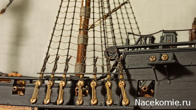 Собери Чёрную Жемчужину. Рангоут и такелаж.